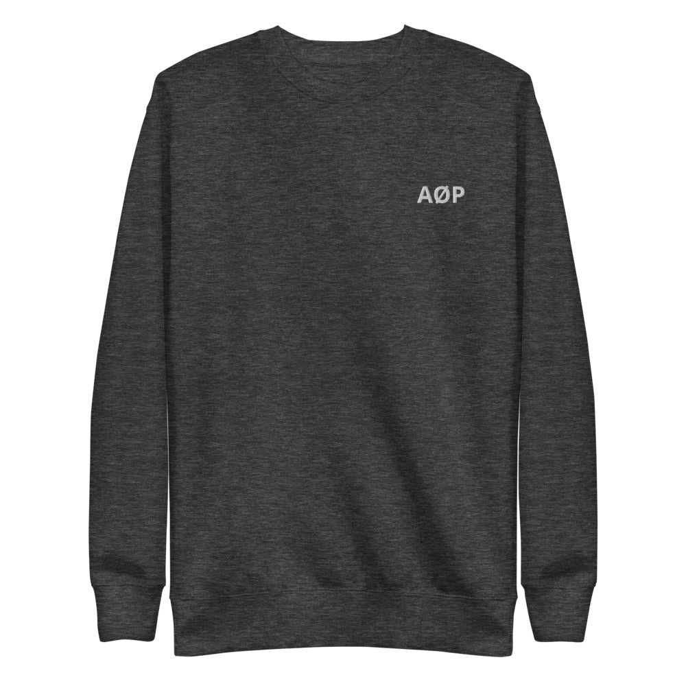 AØP SF sweatshirt - Charcoal grey/White