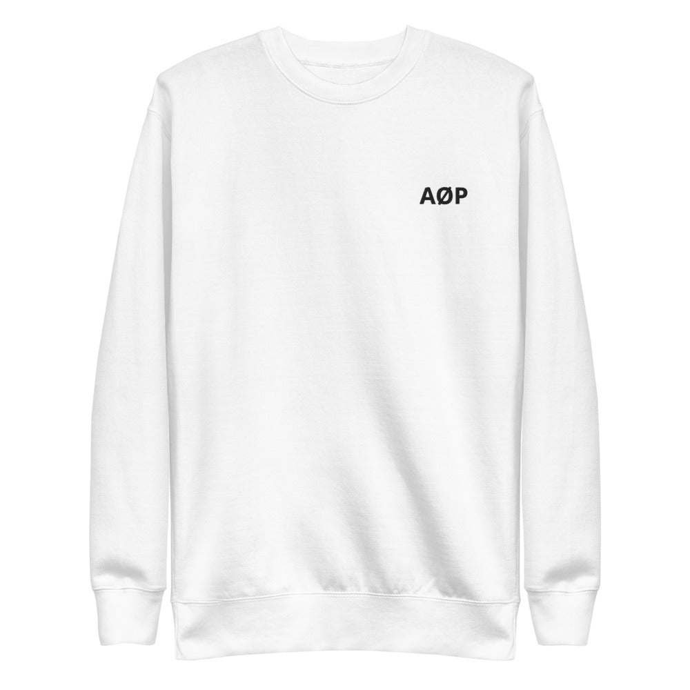 AØP SF sweatshirt - White/Black