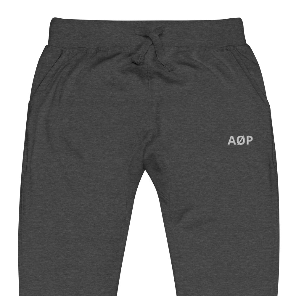 AØP SF joggers - Charcoal grey/White