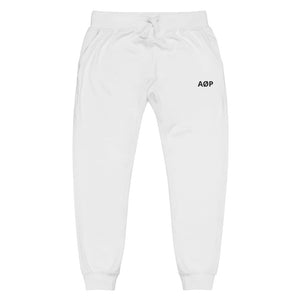 AØP SF joggers - White/Black