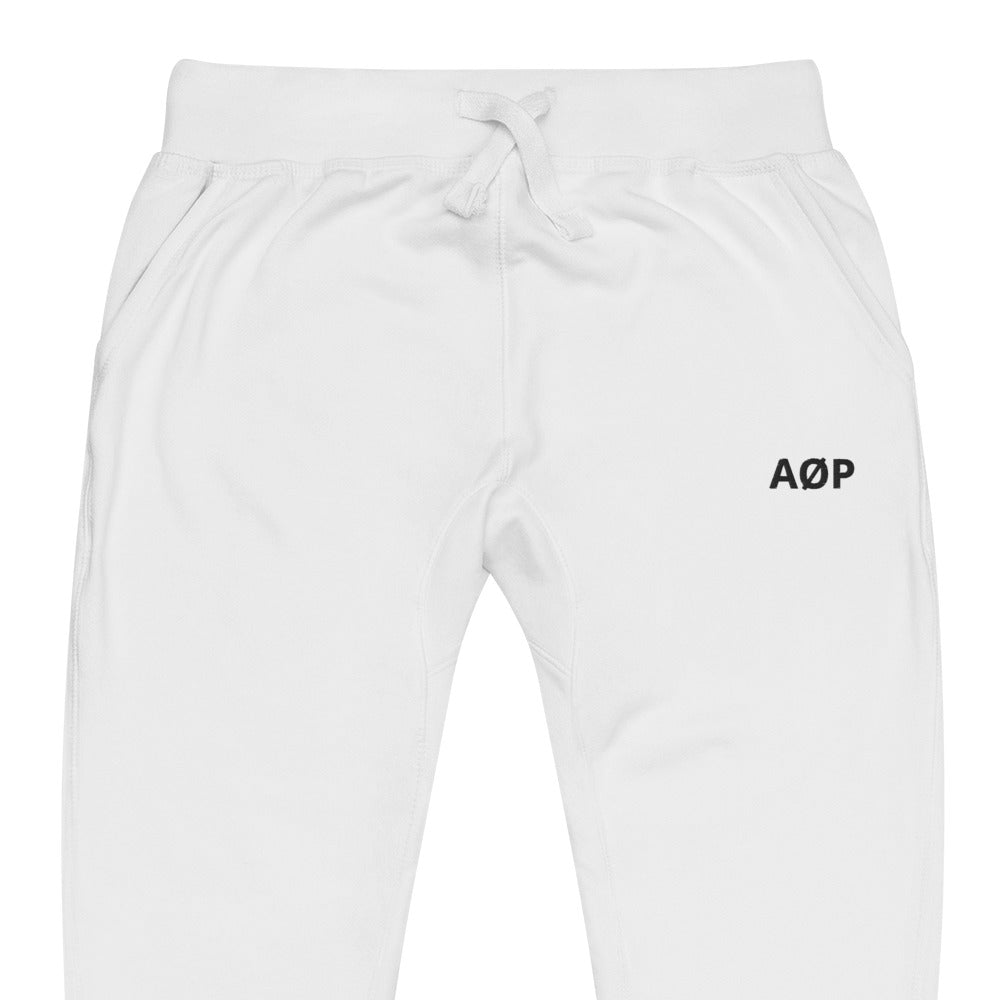 AØP SF joggers - White/Black