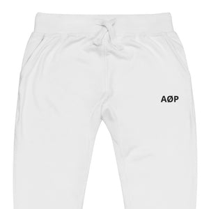 AØP SF joggers - White/Black